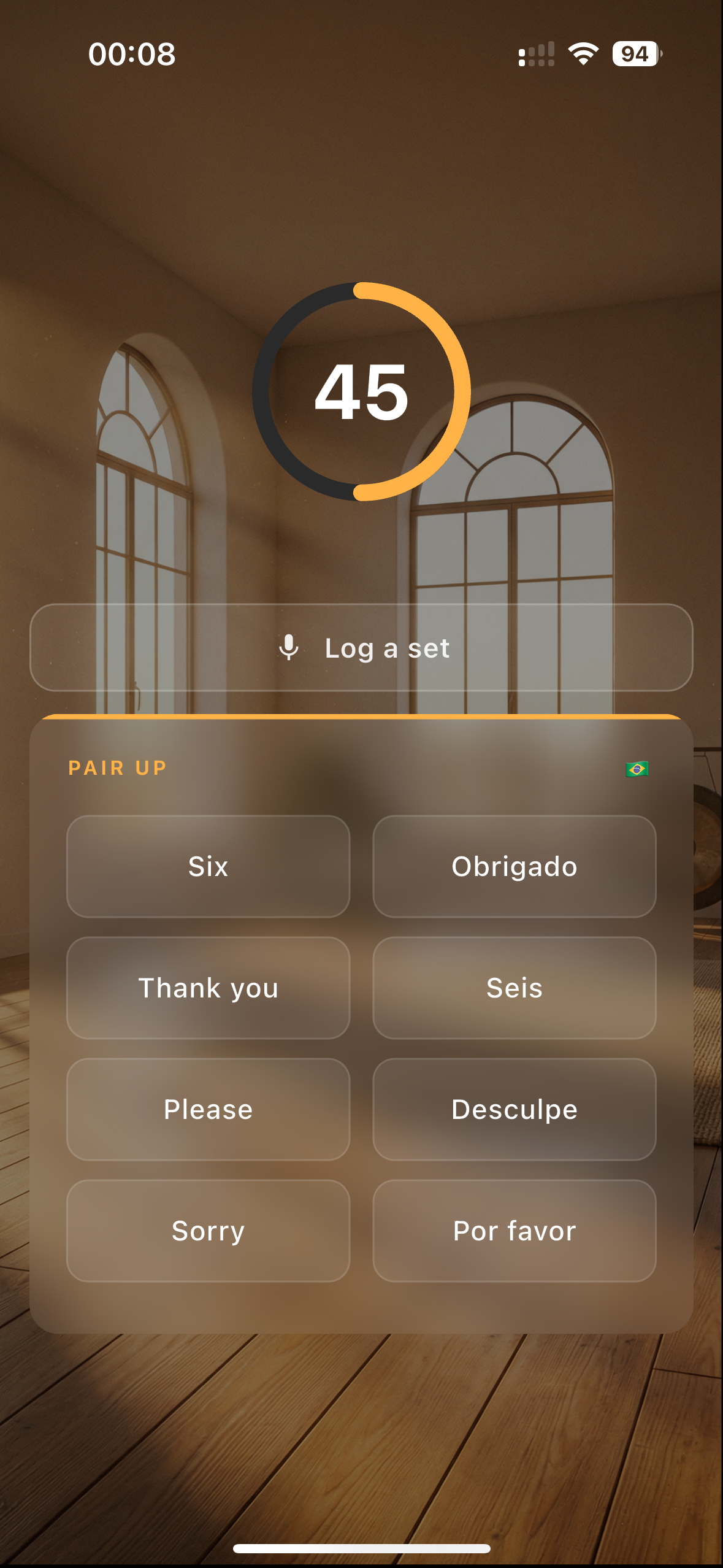 RestLabs language quiz card